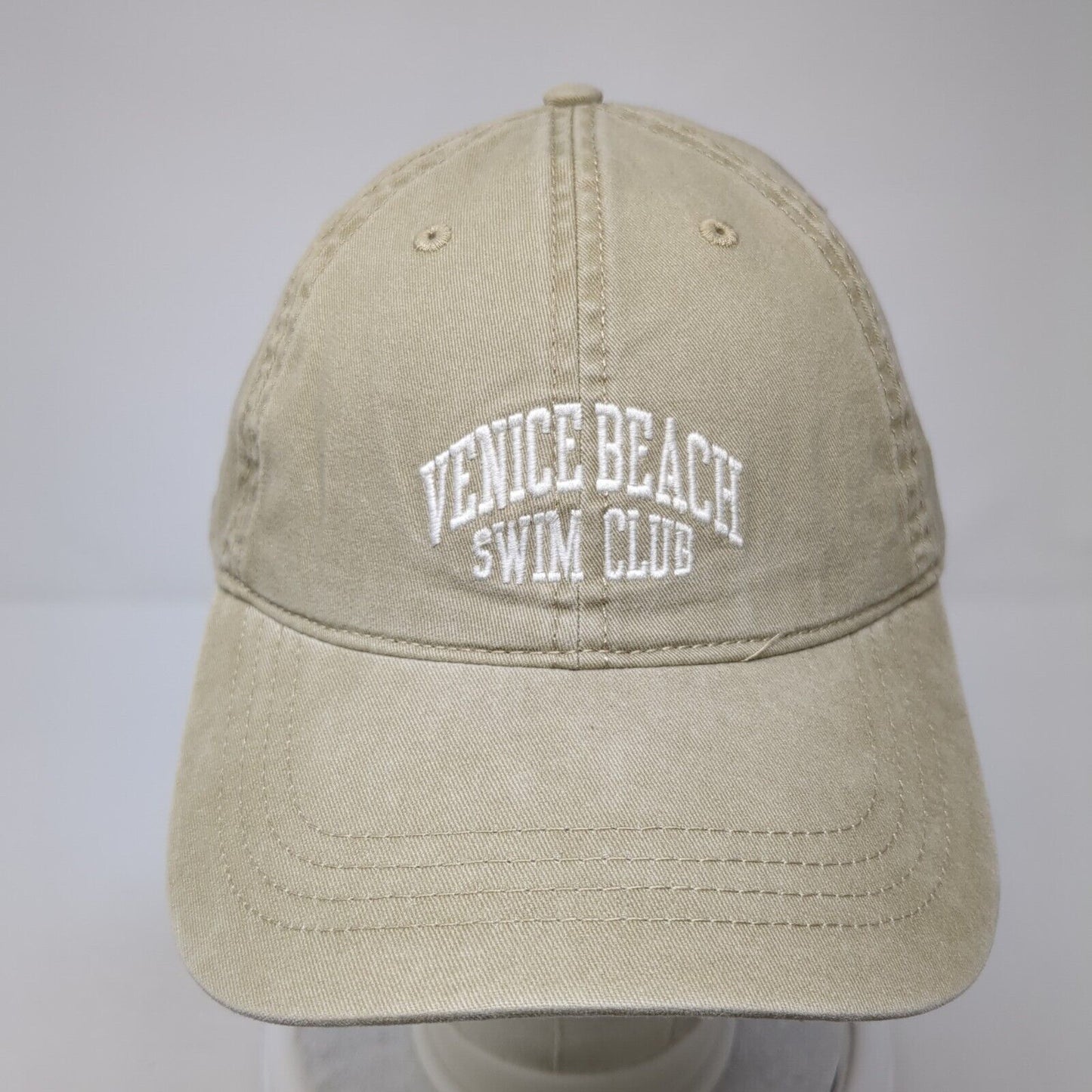 Venice Beach Swim Club Slideback Hat Tan OS Adjustable 6 Panel American Eagle