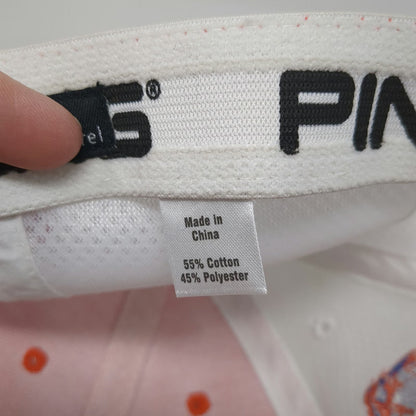 PING Baseball Cap Orange One Size Mesh Boise State Broncos Golf Hat Stretch Fit