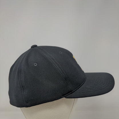 Letter P Fitted Hat Black Large-XL Embroidered Logo Pacific Headwear