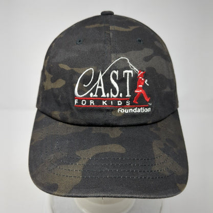 CAST For Kids Foundation Boat Captain Slideback Hat Camo OS Adjustable Yupoong