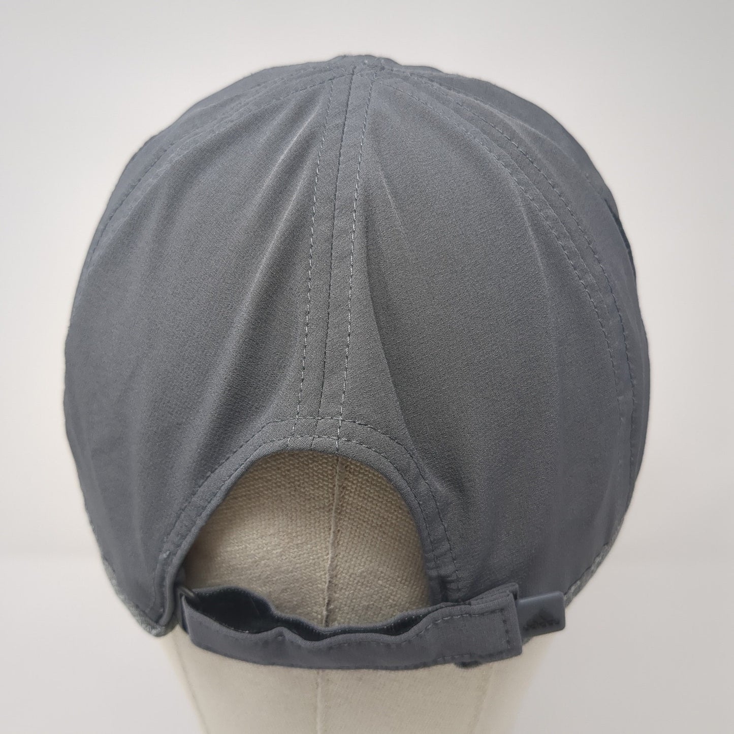 Adidas Strapback Hat Gray One Size 3 Stripes Adjustable Solid Outdoor