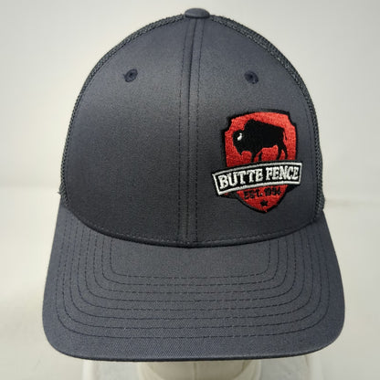 Port Authority Baseball Cap Gray M Butte Fence Buffalo Mesh Flexfit Patch Hat
