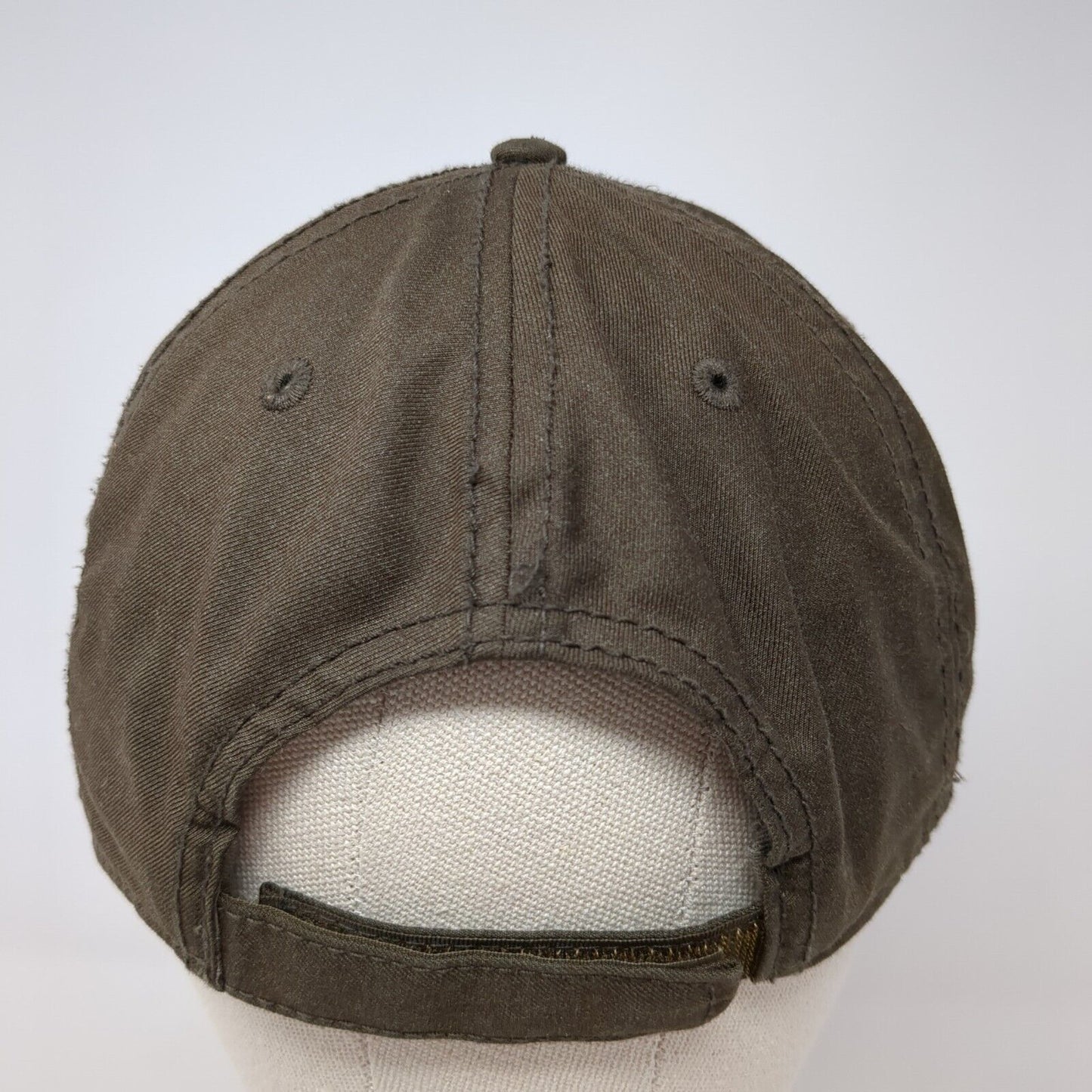 McCall Idaho 1917 Strapback Hat Brown One Size Adjustable Embroidered ACE USA