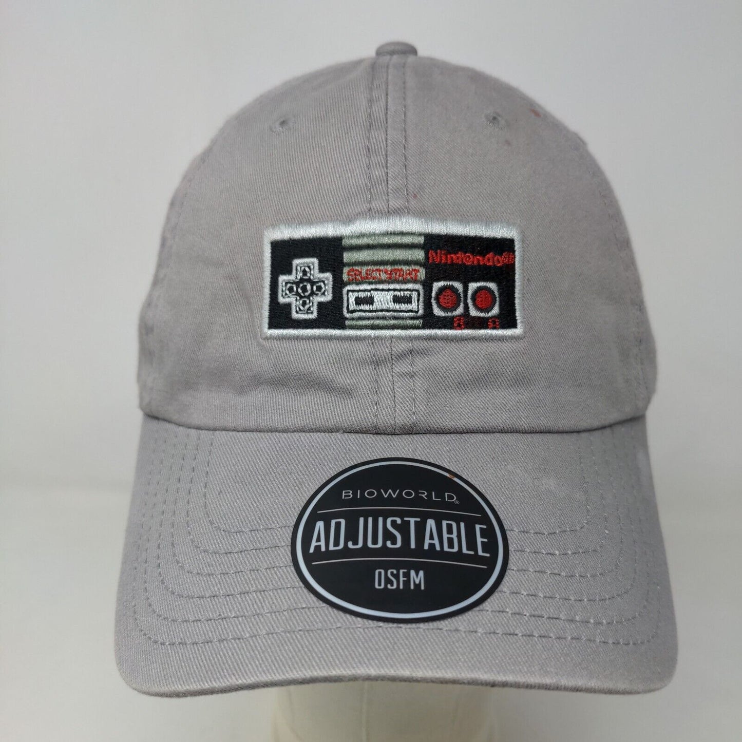 Nintendo Entertainment System Men's Slideback Hat Gray OSFM Embroidered Logo