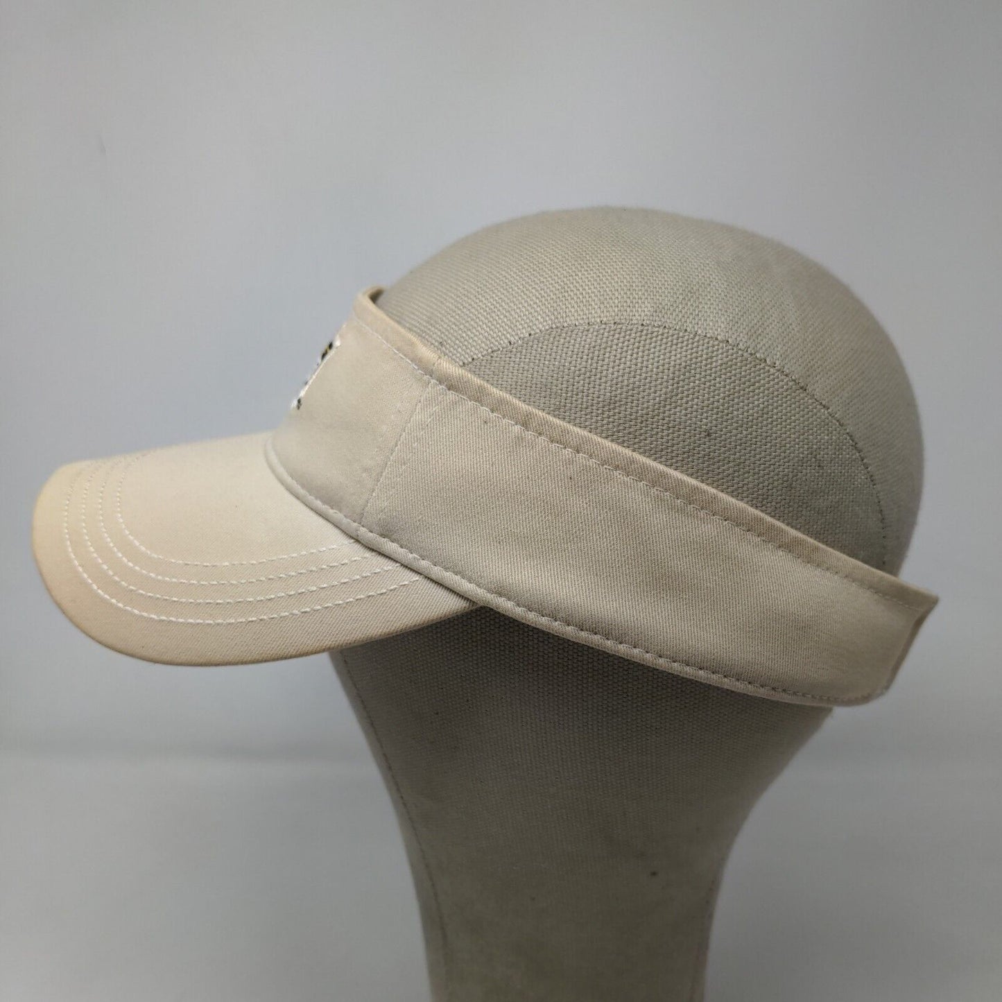 Main Gate Men's Slideback Sun Visor Cap Hat Tan Embroidered Brickyard 400 2006