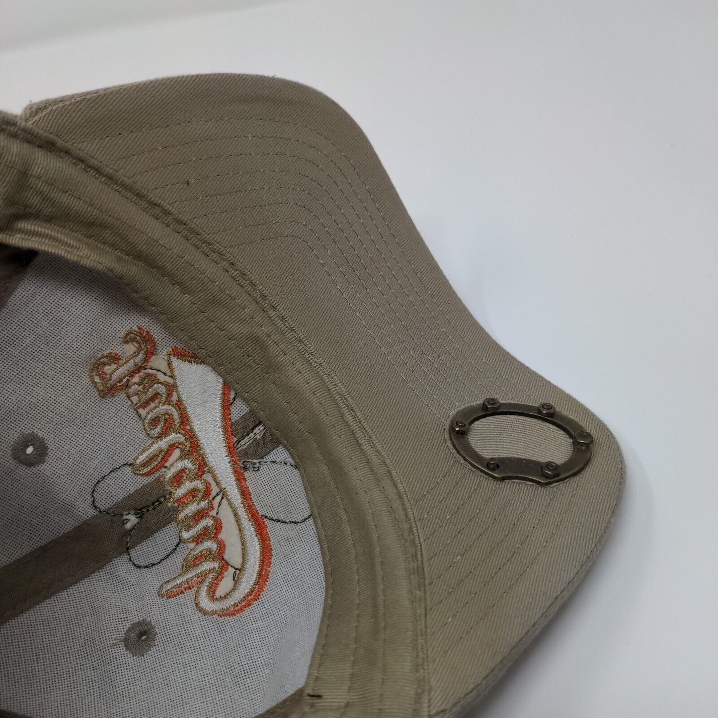 Ireland Shamrock Clover Strapback Hat Tan One Size Bottle Opener