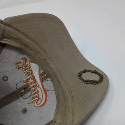 Ireland Shamrock Clover Strapback Hat Tan One Size Bottle Opener