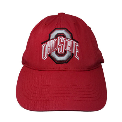 Ohio State University Buckeyes Men's Strapback Hat Red Size OS Embroidered Logo