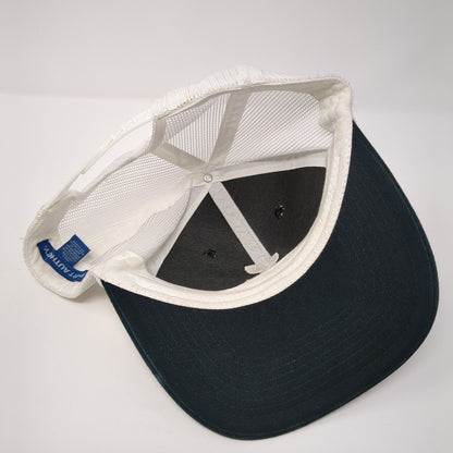 Port Authority Snapback Trucker Hat Black OSFA Embroidered Logo Mesh Back