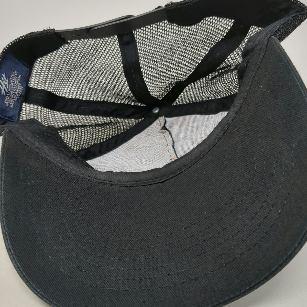Hit Trucker Hat Black OSFM Blaze Pizza Fast Fire'd Snapback Mesh Back Logo Cap