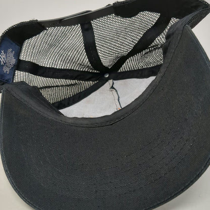 Hit Trucker Hat Black OSFM Blaze Pizza Fast Fire'd Snapback Mesh Back Logo Cap
