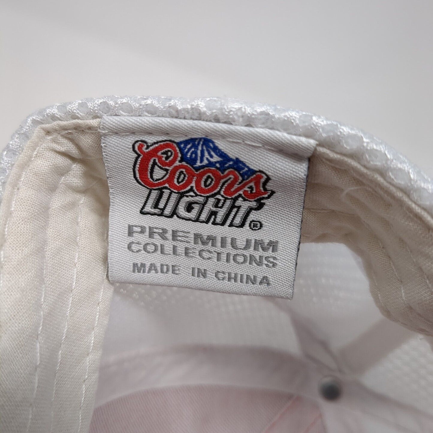 Coors Light Strapback Mesh Back Trucker Hat Multi One Size Colorblock