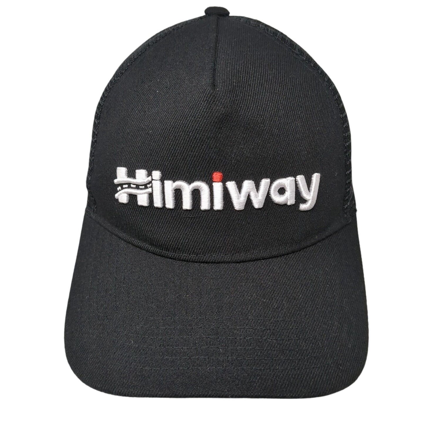 Himiway Snapback Mesh Back Hat Black One Size Solid Embroidered