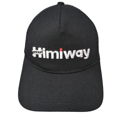 Himiway Snapback Mesh Back Hat Black One Size Solid Embroidered