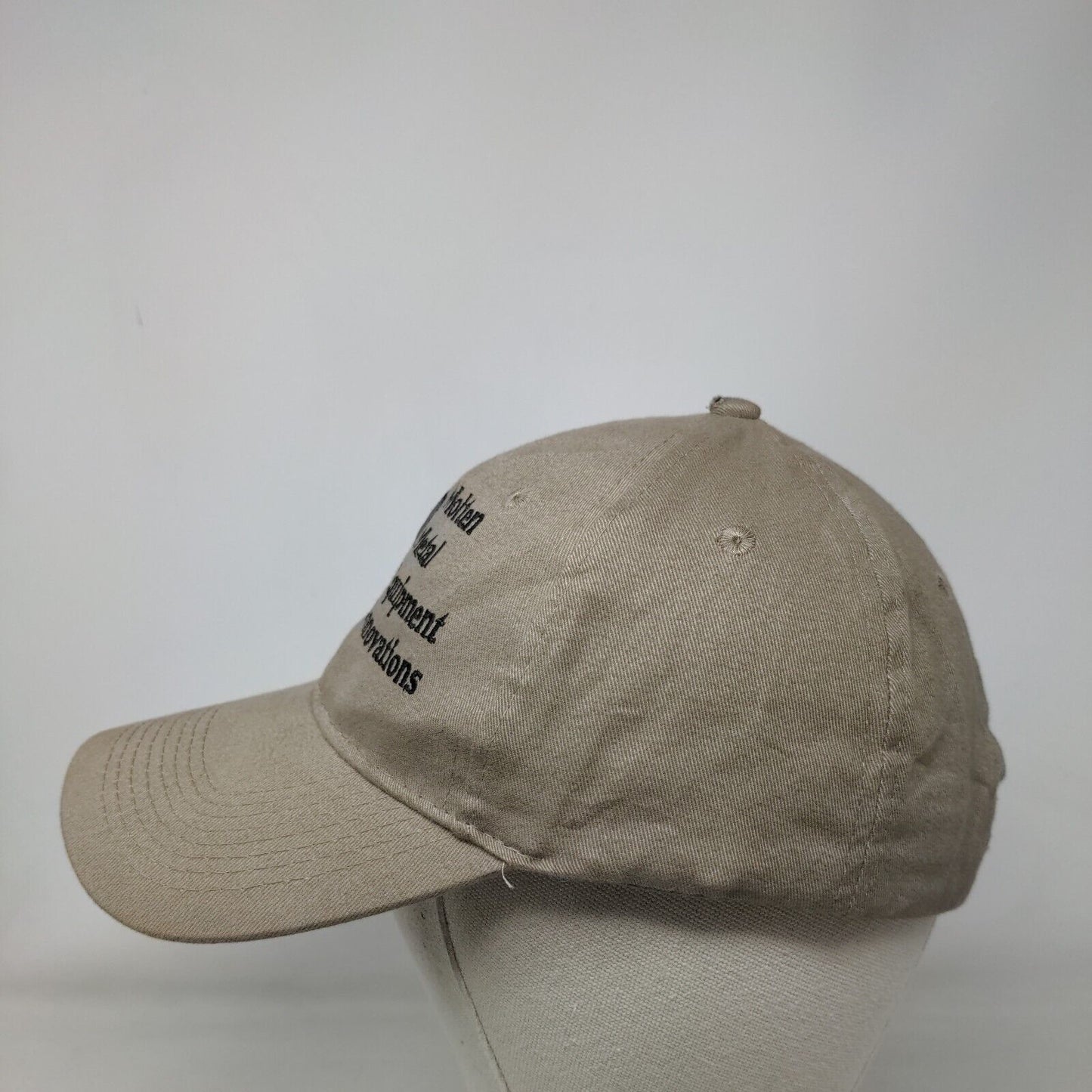 Molten Metal Equipment Innovations Strapback Hat Tan OSFA Embroidered
