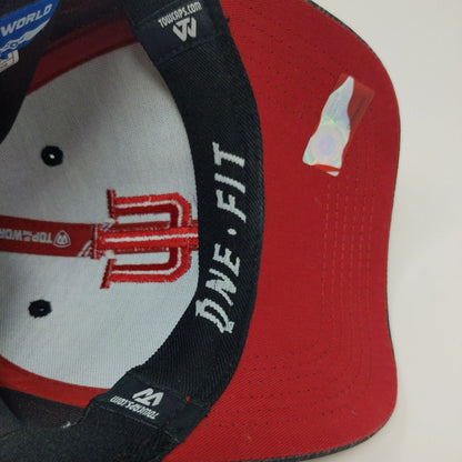 IU Indiana University Hoosiers Fitted Hat Red Top of the World Embroidered Logo