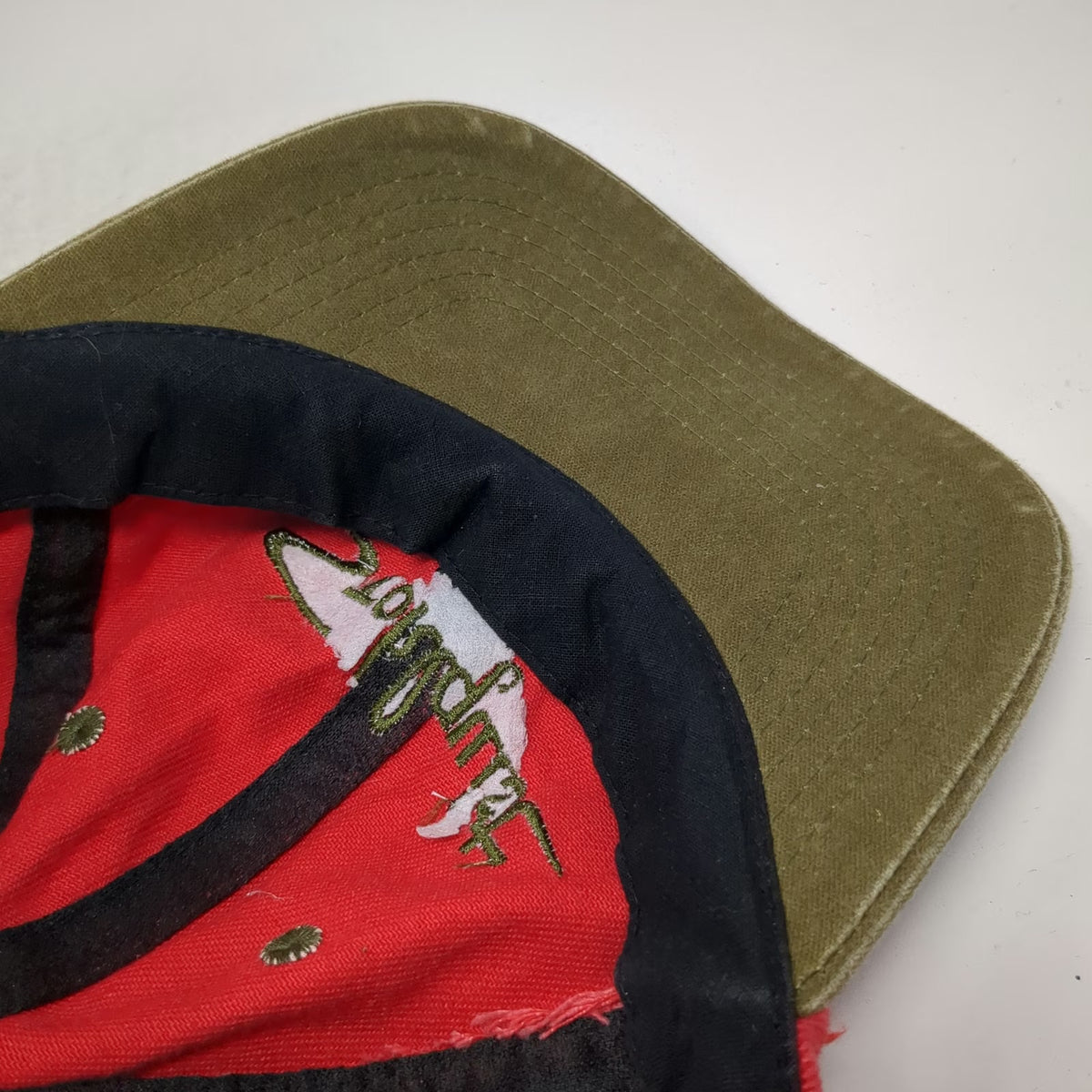 SCI Stohlquist Water Ware Two Tone Baseball Cap Red Green One Size Strapback Hat