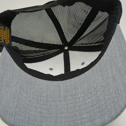 Yupoong Trucker Hat Gray Black OSFM Mesh Snapback Veteran Entrepreneur Alliance