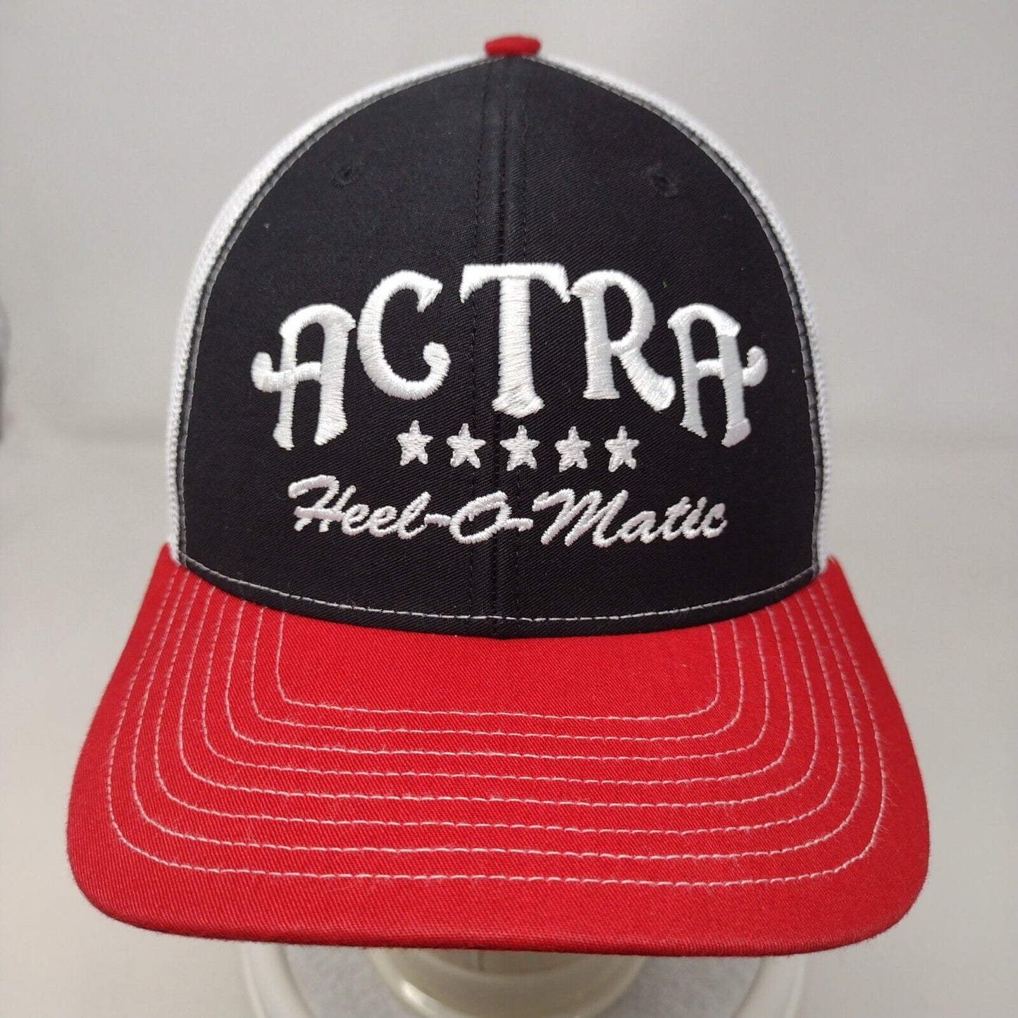 Actra Heel-O-Matic Snapback Trucker Hat Multicolor One Size Mesh Back