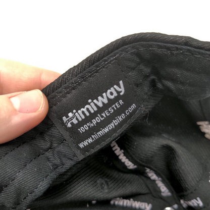 Himiway Bike Men's Snapback Hat Black Adjustable Embroidered Logo Polyester