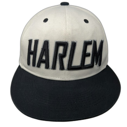 L.O.G.A. Harlem Snapback White One Size Hat Raised Embroidery Green Undervisor
