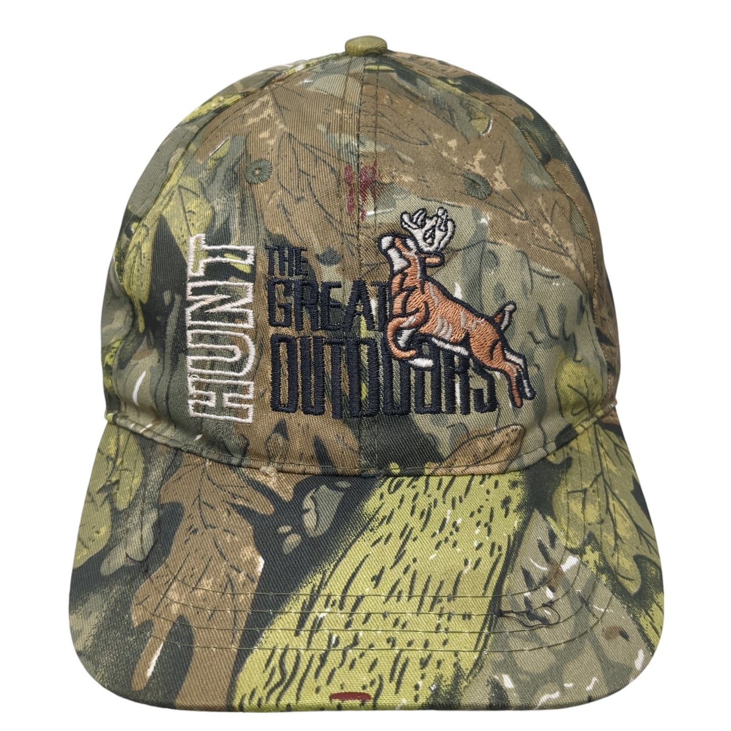 Hunt The Great Outdoors Baseball Cap Multicolor One Size Adjustable Camouflage