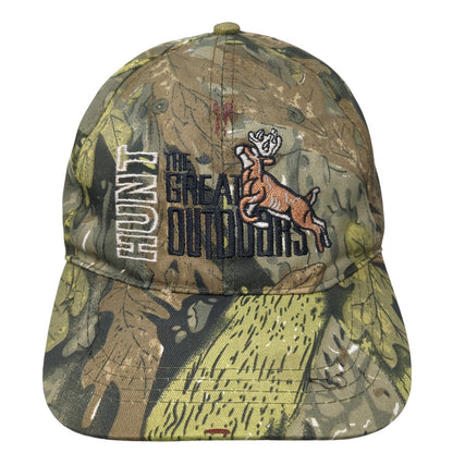 Hunt The Great Outdoors Baseball Cap Multicolor One Size Adjustable Camouflage