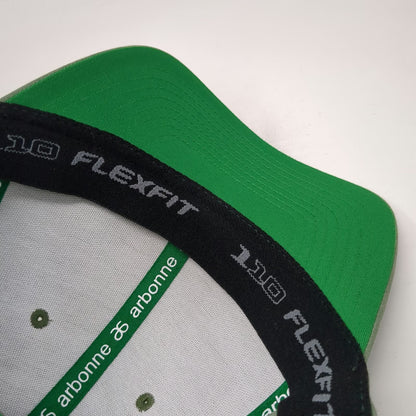 Yupoong Snapback Green One Size Hat Arbonne Raised Logo Flexfit 110 Heathered