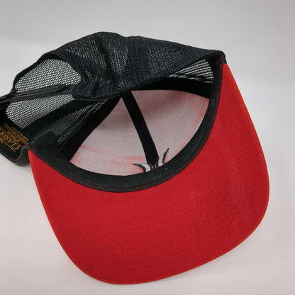 Hurley Snapback Trucker Hat Red One Size Adjustable Mesh Back Classics Yupoong