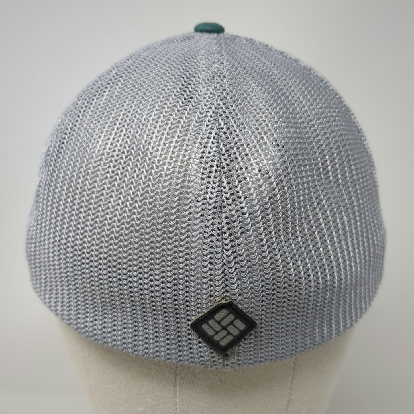 Columbia Baseball Cap Green XL Fitted Mesh Pacific Northwest Mountain Hat