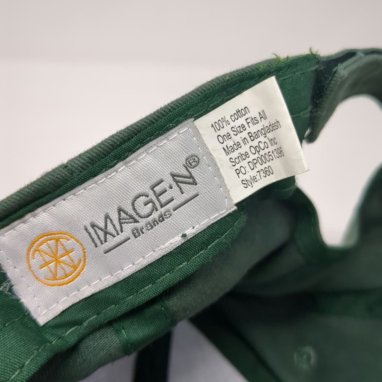Imagen Brands Baseball Cap Green One Size Siena Cotton Strapback Graphic Hat