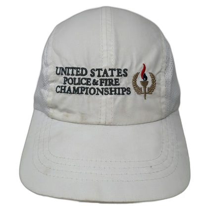 Headwear Professionals Baseball Cap White One Size Police Fire Championships Hat
