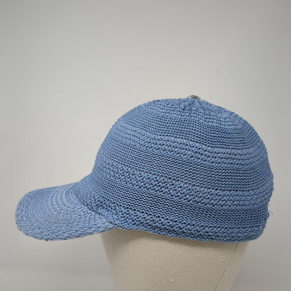 Collection Eighteen Strapback Hat Blue One Size Adjustable Solid Blank