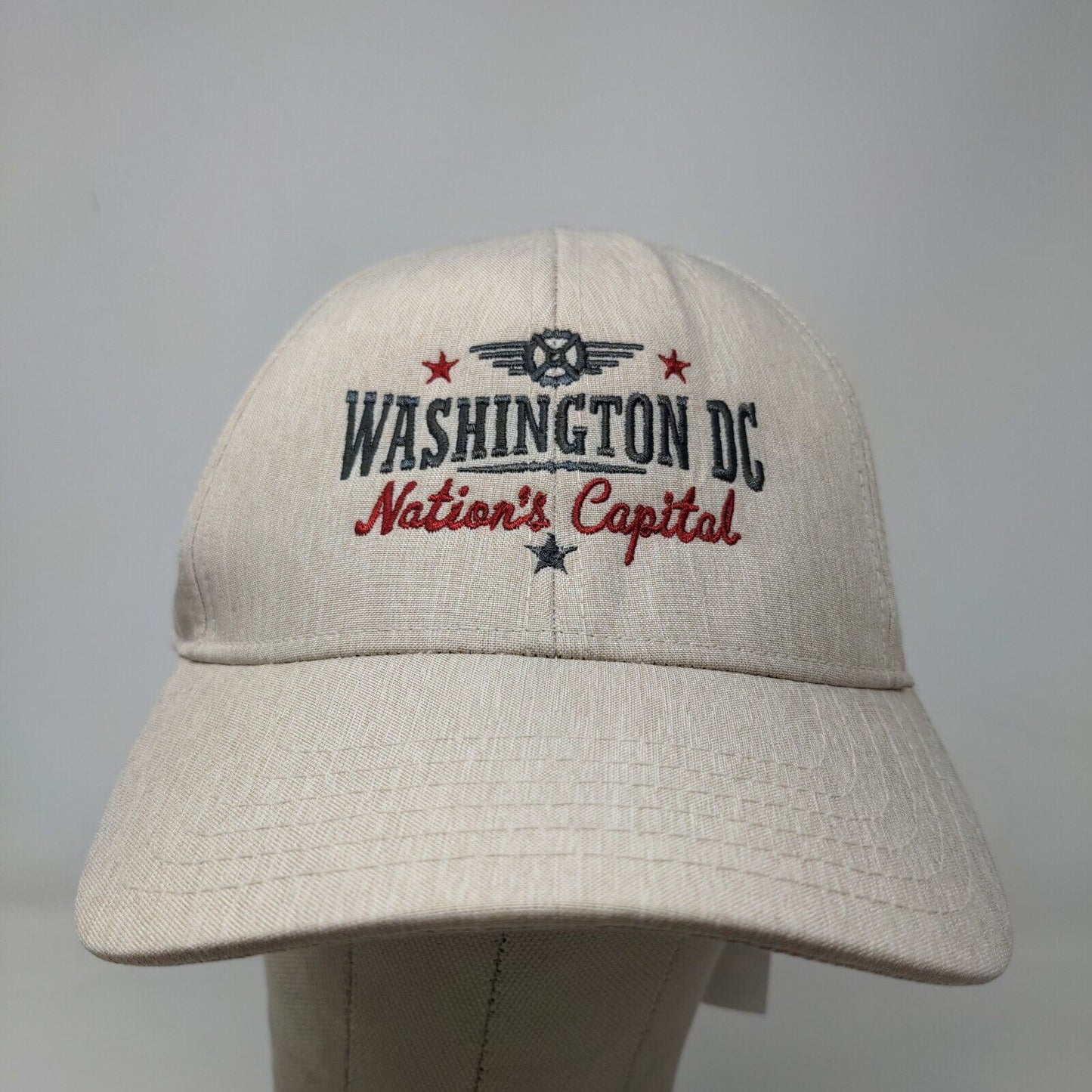 Fahrenheit Headwear Men's Slideback Hat Tan OSFM Washington DC Embroidered W/Tag