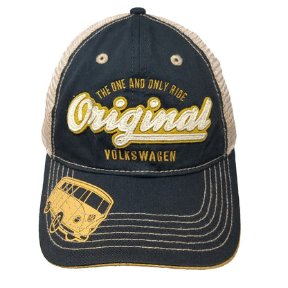 713 Headwear Trucker Hat Black One Size Volkswagen Bus Licensed Mesh Snapback