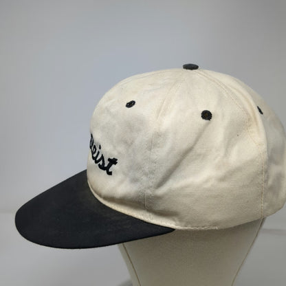Titleist Texace Cap Beige Black L Embroidered Green Under Visor Hat Vintage