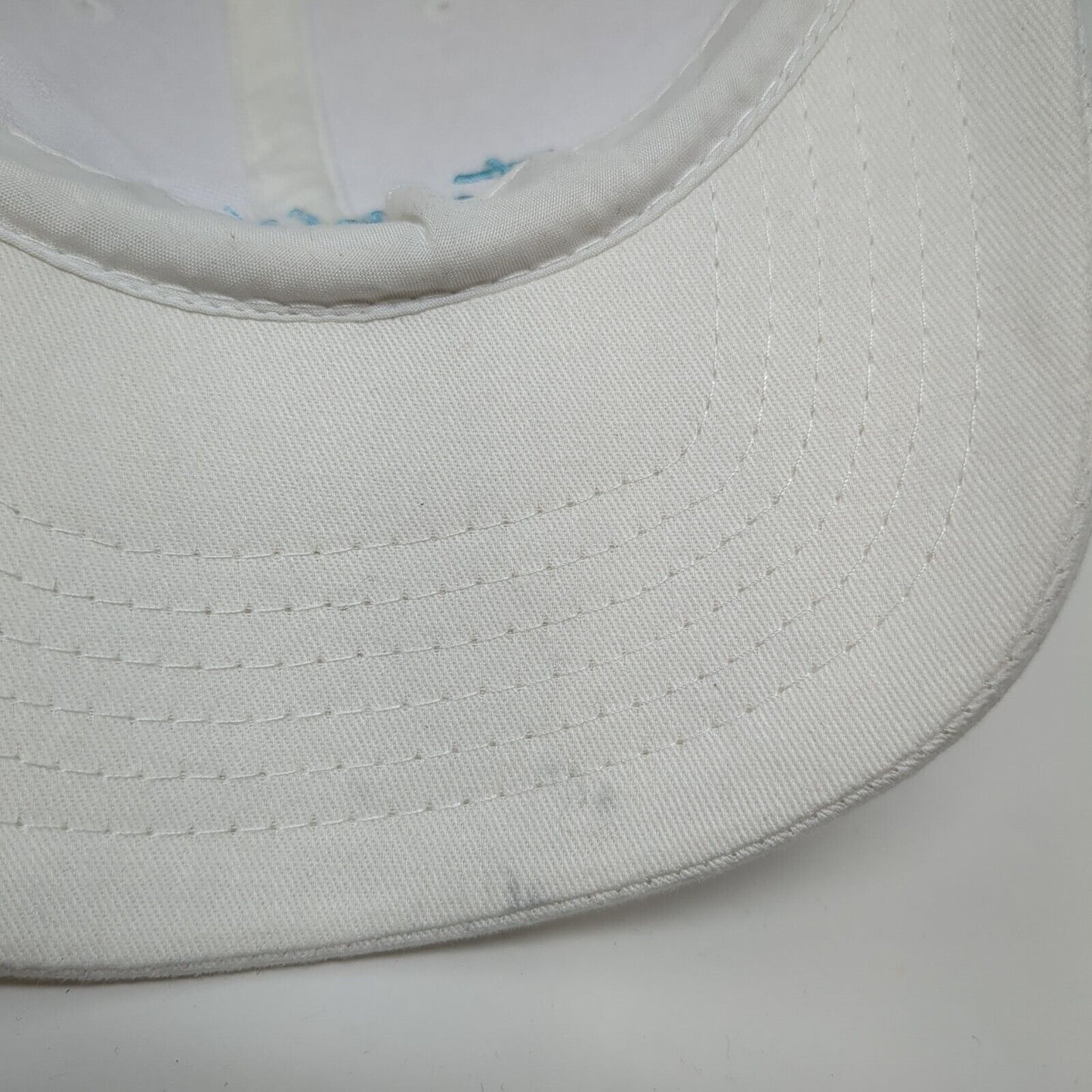 Vitamin Sea Strapback Hat White One Size Solid Adjustable Embroidered