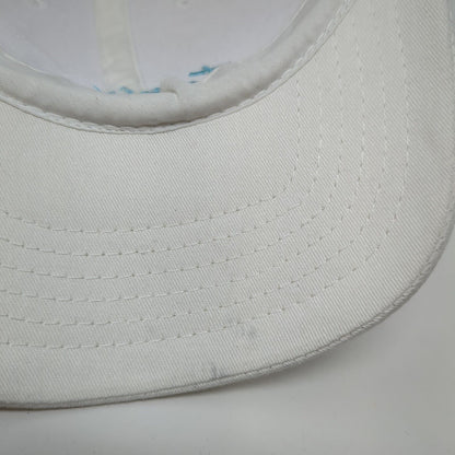 Vitamin Sea Strapback Hat White One Size Solid Adjustable Embroidered