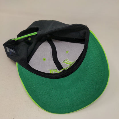 LA Snapback Hat Multi One Size Embroidered Colorblock 6 Panel Headlines