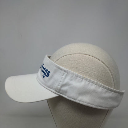 Cobra Men's Strapback Sun Visor Cap Hat White Adjustable Malibu Strings Logo