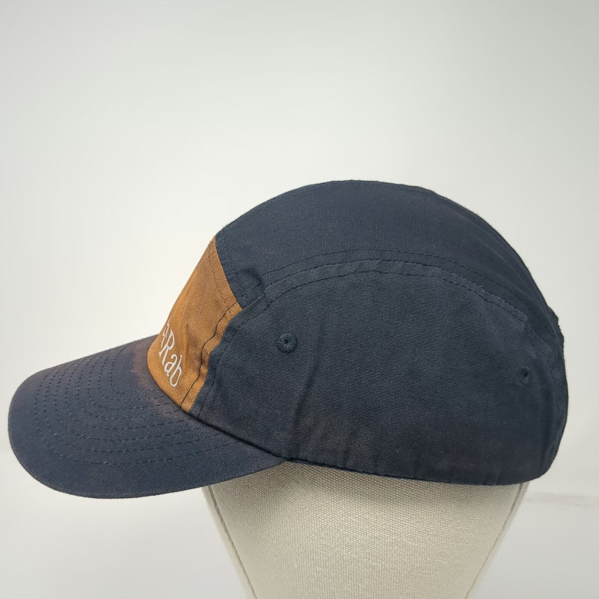 Rab 5 Panel Blue One Size Hat Organic Cotton Slideback Contrast Front Panel