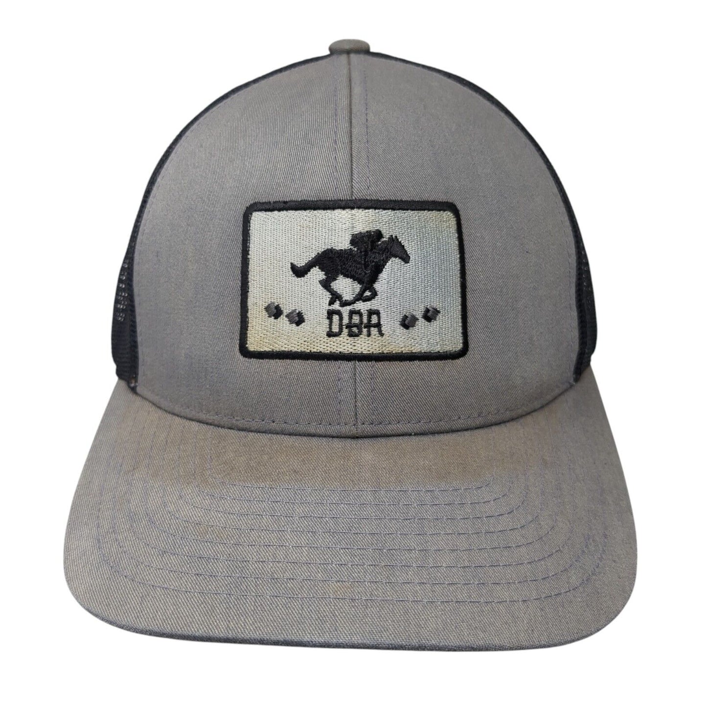 Dunnbar Ranch Snapback Trucker Hat Gray One Size Mesh Back Embroidered