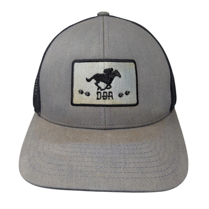 Dunnbar Ranch Snapback Trucker Hat Gray One Size Mesh Back Embroidered
