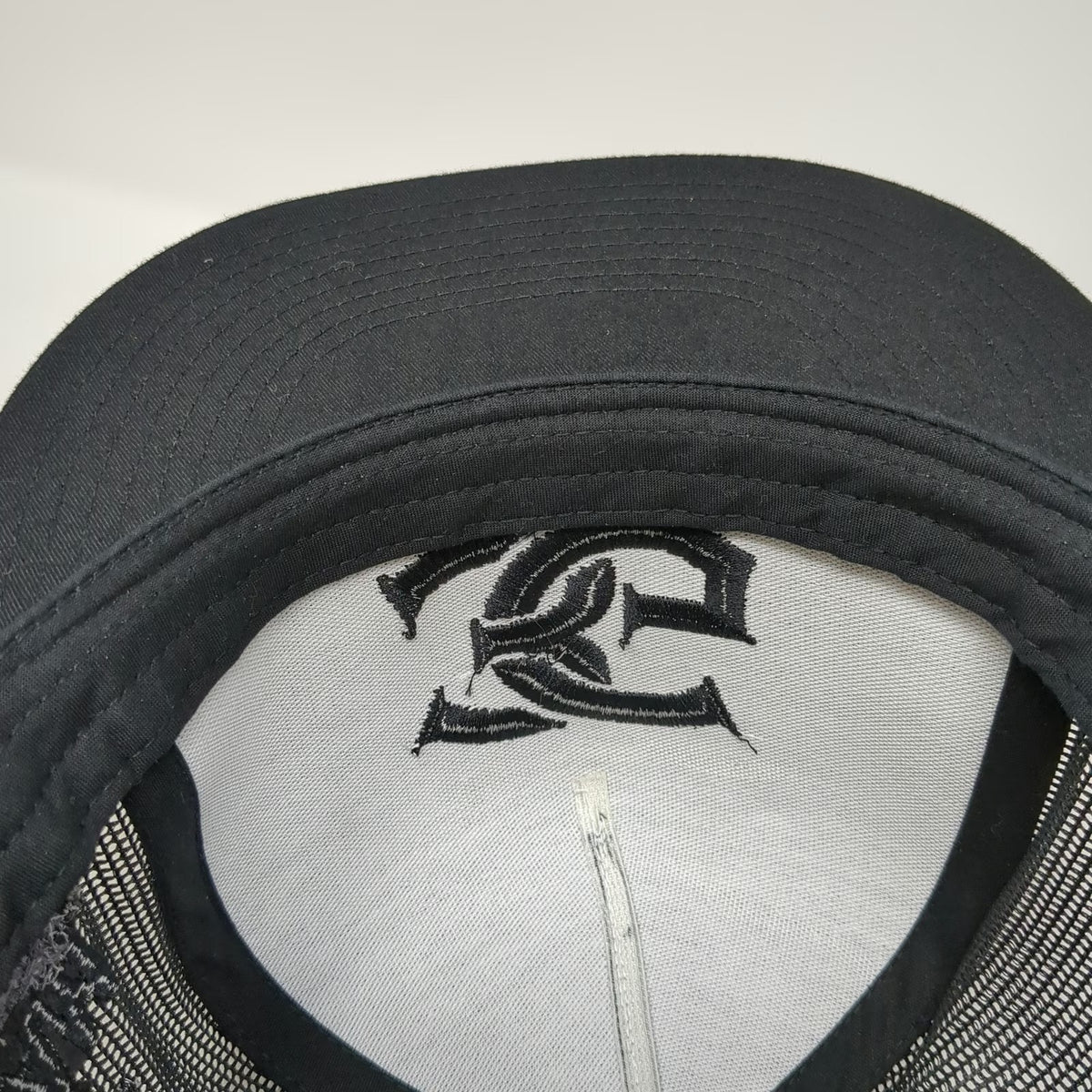 Yupoong Trucker Hat Black One Size CG Construction Team Hustle Mesh Snapback