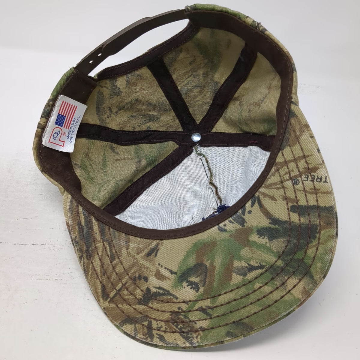 Trucker Green Brown One Size Compound Bow Hunter Embroidery Snapback Hat Vintage