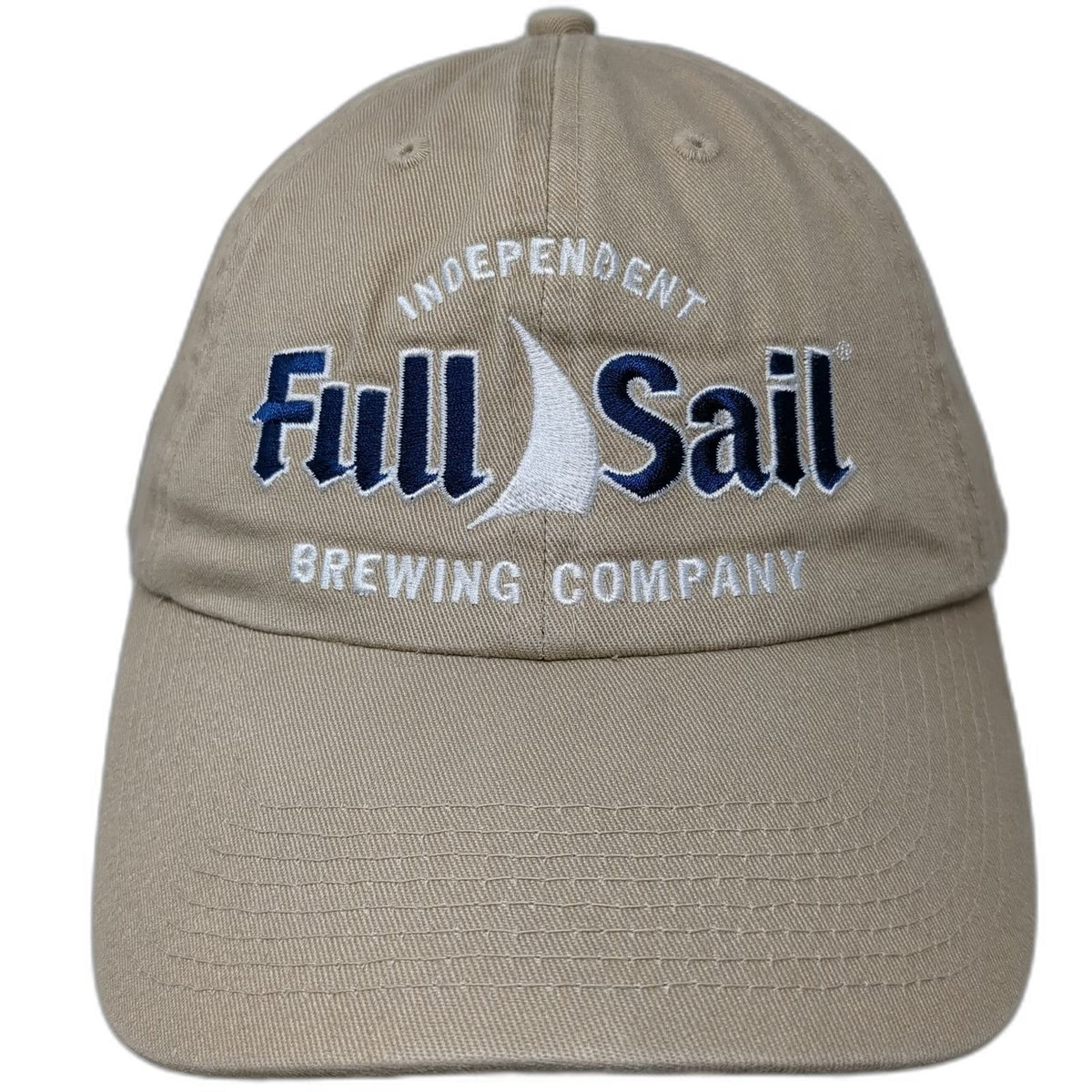 '47 Baseball Cap Beige Blue White One Size Full Sail Brewing Hood River Oregon