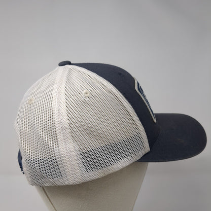 Ariat Patch Snapback Trucker Hat Blue One Size Mesh Back Adjustable