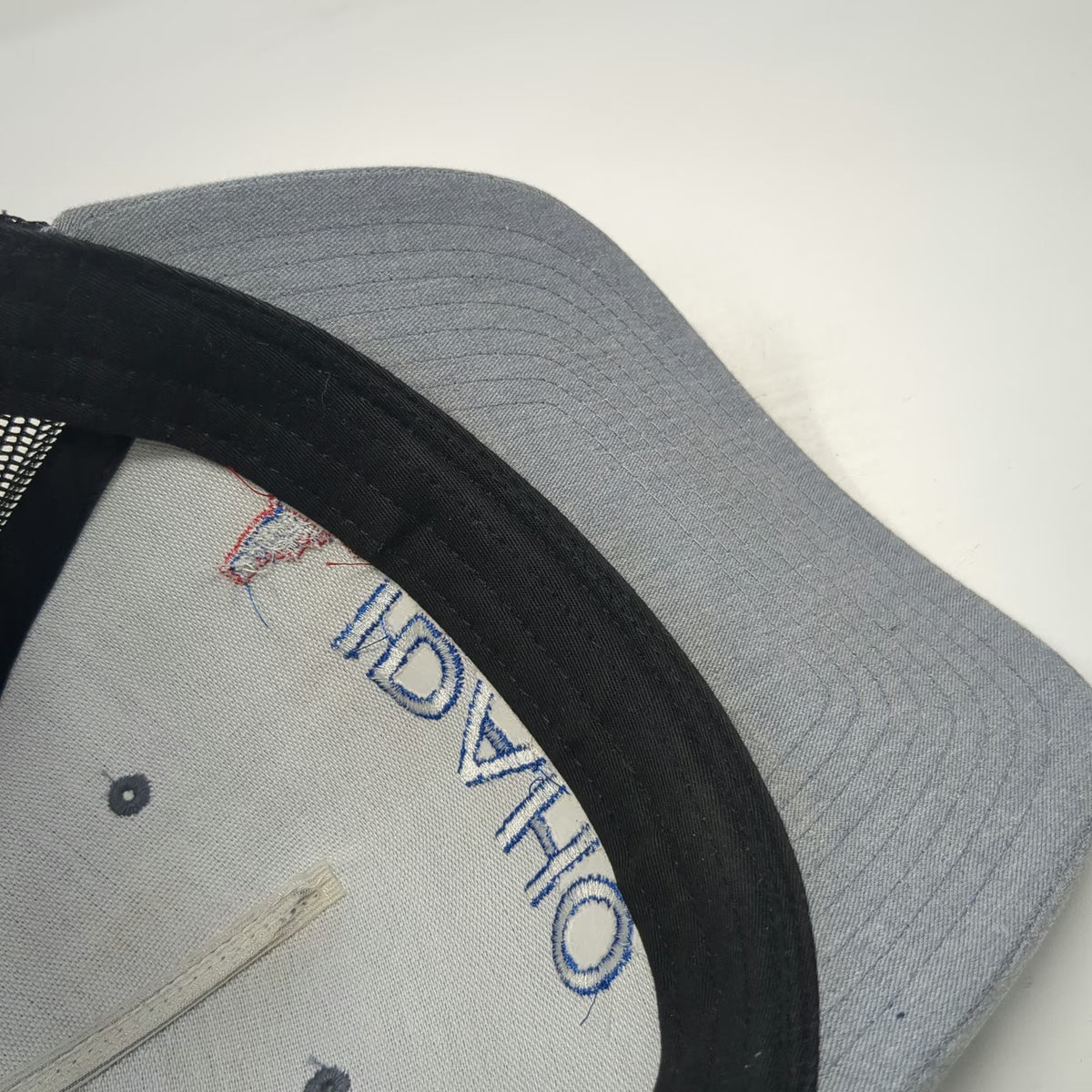 Richardson Trucker Hat Gray Black Blue Red One Size Idaho Arms & Ammo Snapback
