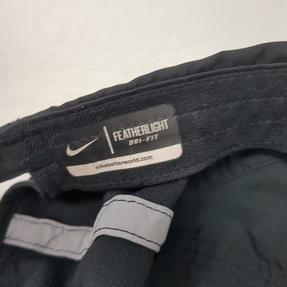 Nike Baseball Cap Hat Black OS Dri-Fit Featherlight Adjustable Strapback Cap