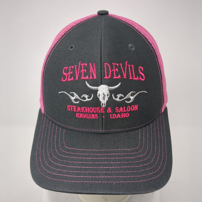 Seven Devils Snapback Trucker Hat Multi One Size Mesh Back Colorblock